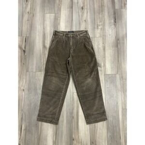 Vintage Ambercrombie and Fitch Brown Corduroy Pants 32x30 Baggy Wide Leg Y2K
